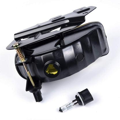 G-PLUS Front Bumper Fog Lights Assembly Compatible With Cadillac Escalade 2002 2003 2004 2005 2006,Driving Fog Lamps w/ 899 12V 37.5W Bulbs(Yellow Lens)
