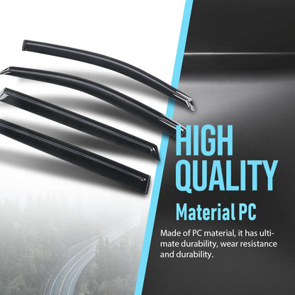 G-PLUS Out-Channel Window Visor Deflectors Tape-On Side Rain Guards Compatible with Subaru Outback(Premium, Limited, Touring) 2020-2025 4PCS Smoky