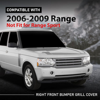 G-PLUS Front Right Bumper Air Inlet Grill Cover, Compatible with Range Rover L322 2006-2009 (Not Fit for Range Rover Sport models) Grill Cover DXB500380PUY