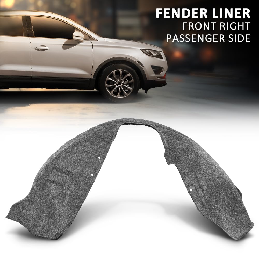 G-PLUS Front Right Fender Liner Inner, Compatible with Lincoln MKC 2015-2019, Passenger Side, EJ7Z16102A, EJ7Z16103B