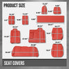 G-PLUS Front & Rear Seat Covers Full Set Compatible with Dodge Challenger SE SXT RT 2011-2014 (NOT Fit SRT8) Red