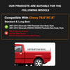 G-PLUS Silverado Fender Flares with 78.0"/97.6" Standard & Long Bed, Fit Chevy Silverado 1500/2500HD/3500HD 2007-2013 & 2007 Silverado New Body Style Only (Not Fit GMC Sierra & Dually Models)