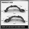 G-PLUS Pair Front Fender Liners Inner Assembly, Compatible with Toyota Highlander 2008-2010, Left Driver & Right Passenger Side 2PCS, TO1248150C, TO1249150C