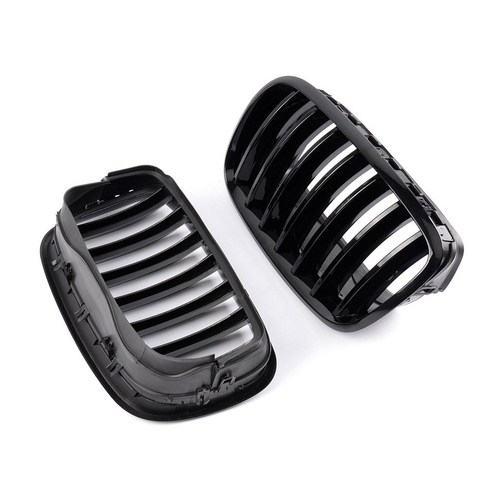 Replacement For BMW E70 E71 X5 X6 2007 2008 2009 2010 2011 2012 2013 Gloss Black Front Bumper Kidney Sport Grills Hood Grille Replacement