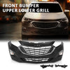 G-PLUS Front Bumper Cover Upper Lower Grille Set Compatible with Chevy Equinox 2018-2021 Grill 84150736, GM1200760, 84226249, 84226250