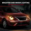 G-PLUS Headlights Assembly w/o Bulbs Driver and Passenger Side Compatible with Nissan Versa 2015-2019 260109KK0A 260609KK0A NI2503230 NI2502230Bumper Headlamps,faros delanteros