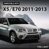 G-PLUS Front Right Fog Light Lamps Assembly Without Bulb, Compatible with BMW X5 E70 2011-2013, Passenger Side, 63177224644, 63 17 7 224 644