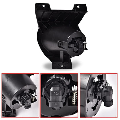 G-PLUS Fog Lights Compatible With 2011-2014 Ford F150, (NOT For SVT Raptor Models),Driving Fog Lamps w/Switch/Bracket/Bulbs Pair (Clear lens)