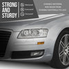 G-PLUS Headlight Lens Cover Compatible with Audi A8 D3 2005-2010 Left & Right Pair Front Headlamp Lens Cover Clear