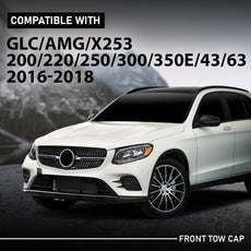 G-PLUS Front Tow Hook Cover for Benz GLC-Class X253 2016-2018 Front View