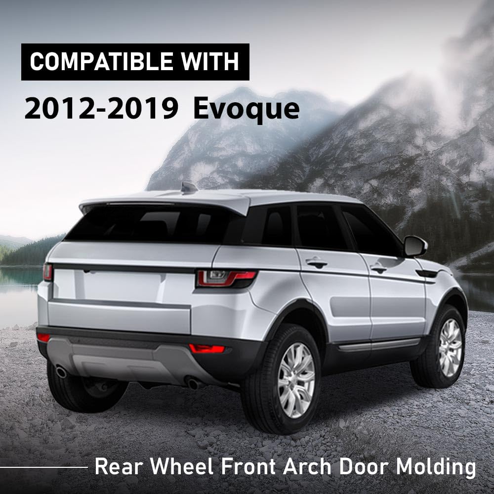 G-PLUS Rear Wheel Front Arch Door Molding Compatible with Range Rover Evoque 2012-2019 Fender Flares LR027252, LR027251