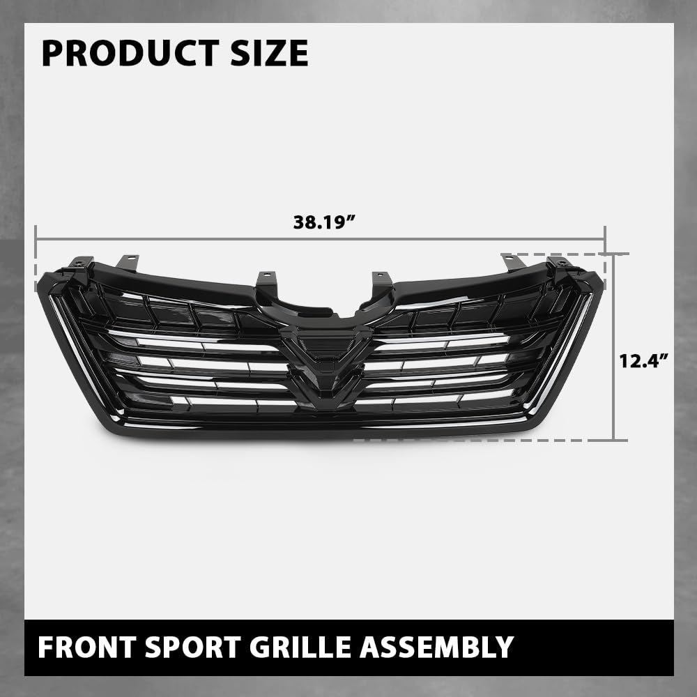 G-PLUS Front Grille Assembly Compatible with Subaru Forester 2022-2024 J1010SJ260