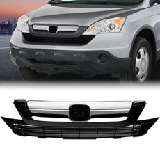 G-PLUS Bumper Grille for Honda CR-V 2007-2009 Front Upper Lower Mesh