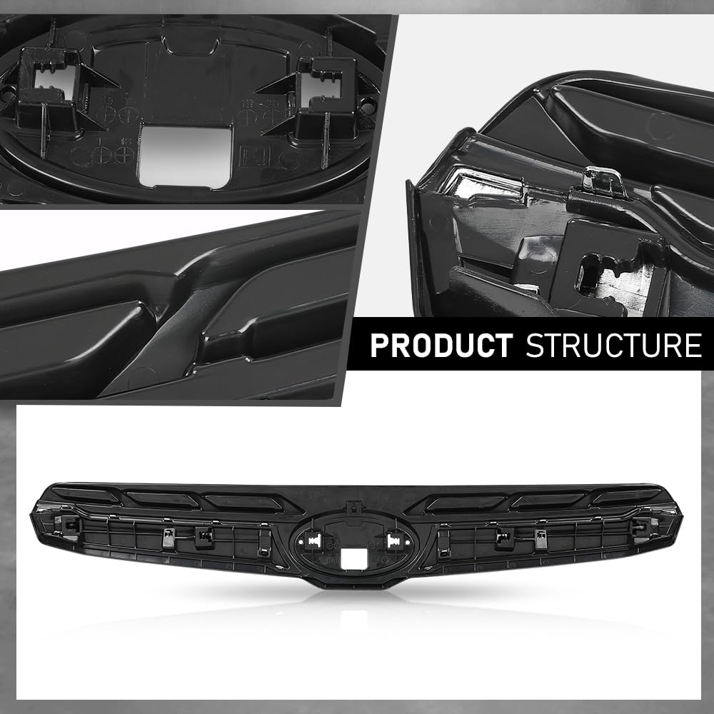 G-PLUS Hood Top Grille Compatible with Subaru Forester 2017-2018,Fit For Models With Type 2 Grille 91121SG240