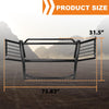 G-PLUS Bumper Grille Grill Brush Guard Compatible with Chevy Avalanche 1500 2002-2006(With Body Cladding) Black