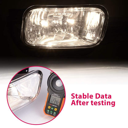 G-PLUS Bumper Fog Lights Compatible with Dodge Ram 1500 2009-2012,Fit Dodge Ram 2500 3500 2010-2018 Clear Lens Driving Lamps w/Bezel + H10 12V 42W Halogen Bulbs