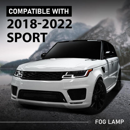 G-PLUS Fog Light Lamp Left Compatible with Land Rover Range Rover Sprt 2018-2022,Fit Land Rover Range Rover 2018-2021