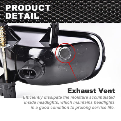G-PLUS Front Bumper Fog Light Compatible With 2000-2006 GMC Yukon/Yukon XL,Driving Fog Lamps Driver & Passenger Side Pair (Smoky lens)