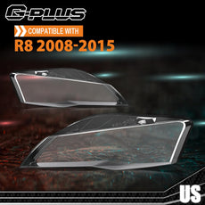 G-PLUS Headlight Lens Cover for Audi R8 2008-2015 Clear Pair Product Specifications