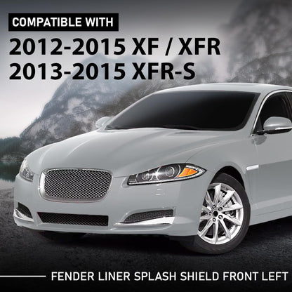 G-PLUS Fender Liner Splash Shield Front Left Compatible with Jaguar XF XFR XFR 2012-2015 C2Z22404, C2Z14258