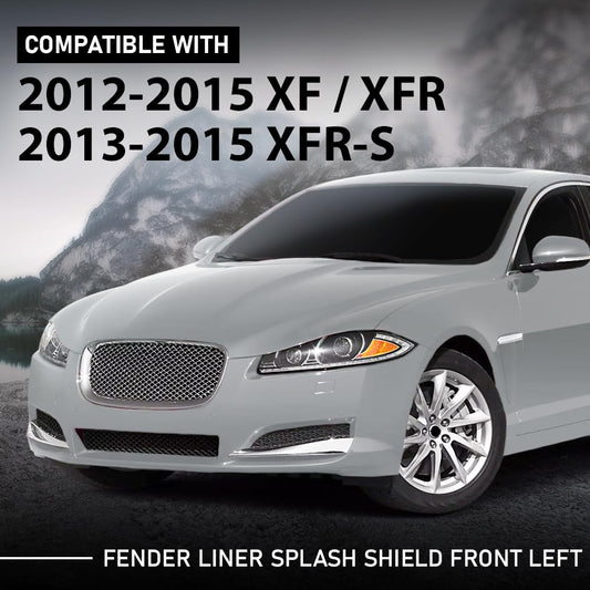 G-PLUS Fender Liner Splash Shield Front Left Compatible with Jaguar XF XFR XFR 2012-2015 C2Z22404, C2Z14258