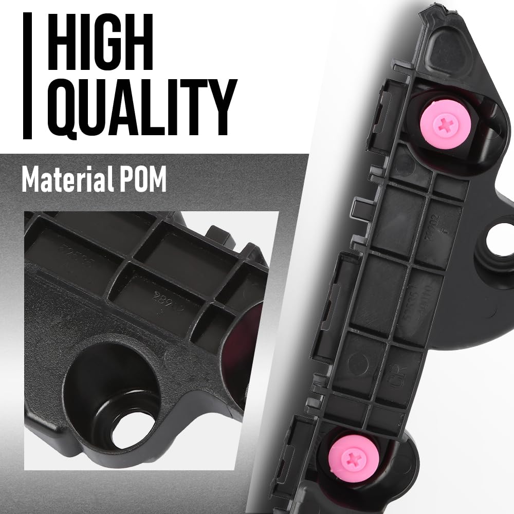 G-PLUS Front Bumper Retainer Bracket Right Side Compatible with Toyota Camry 2025 TO1043169, 52535AQ010 Black