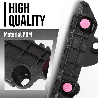 G-PLUS Front Bumper Retainer Bracket Right Side Compatible with Toyota Camry 2025 TO1043169, 52535AQ010 Black