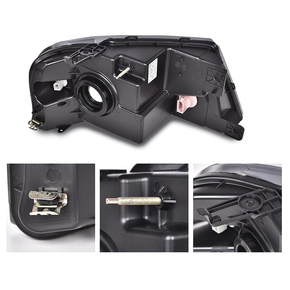 G-PLUS LED DRL Headlights, Fit 2004-2008 Ford F150/ 2006-2008 Lincoln Mark Lt(NOT Fit 2004 F150 Heritage/Flareside Beds), Clear Lens Chrome Housing Clear Reflector Bumper Headlamps