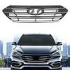 G-PLUS Grille Assembly Compatible with Hyundai Santa Fe Sport 2017 2018 ABS Plastic Grill 863514Z500, HY1200201