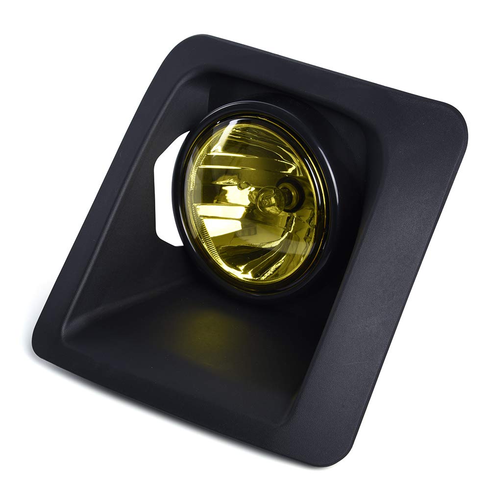 G-PLUS Bumper Fog Lights Driving Lamps Set Left + Right Yellow Compatible with GMC Sierra 2014-2015