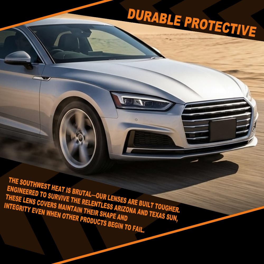 G-PLUS Headlight Lens Cover Compatible with Audi A5 S5 RS5 2017-2020 Right Side Front Headlamp Lens Cover Clear