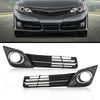 G-PLUS Fog Light Lamp Bezel Cover Grille molding Compatible with 2012 2013 2014 CAMRY SE 5212806290, 5212706290, 5271306040, 5271206040 TO2602101, TO2603101