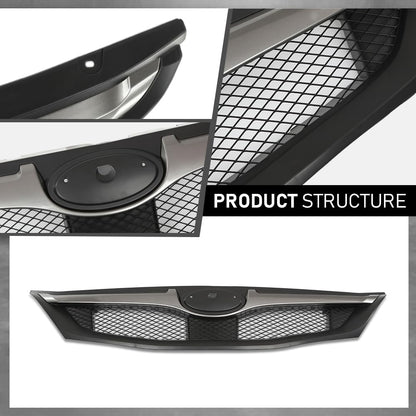 G-PLUS Front Bumper Upper Grille Compatible with Subaru WRX/WRX STI 2015-2017 Black Honeycomb Style 91121VA060