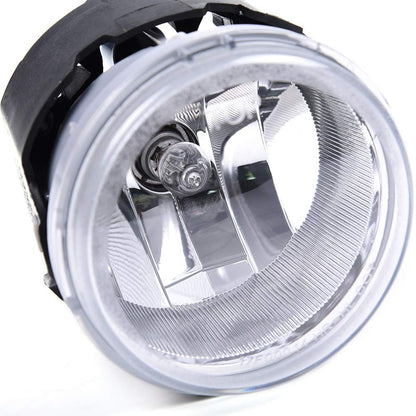 G-PLUS Compatible with Dodge Grand Caravan 2011-2017 Clear Lens Front Bumper Fog Lights Lamps Assembly With Bulbs Replacement 5182022AA CH2592146