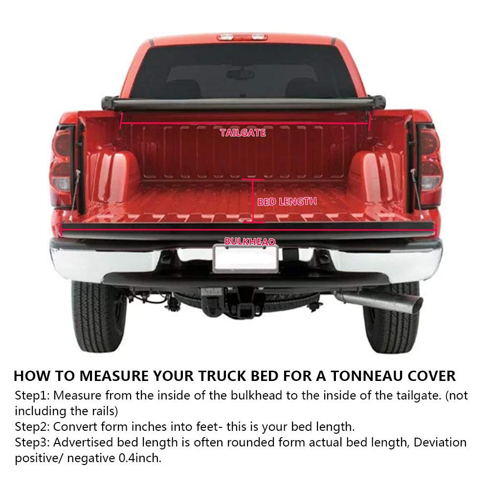 T3 Tri-Fold Truck Tonneau Cover Replacement for Nissan Frontier 2005-2021 / Suzuki Equator 2009-2014 | Fleetside 5' Bed | for Models with or Without The Utili-Track System