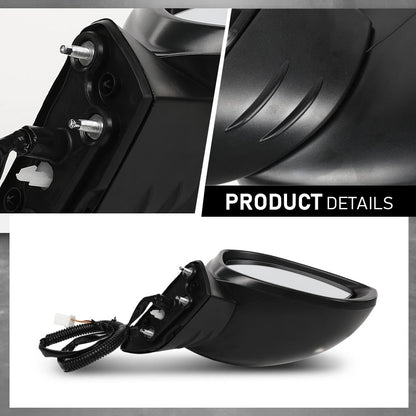 G-PLUS Power Mirror w/ 3-Pin Right Passenger Side Compatible with Honda Civic LX/Sport 2022-2023 Manual Folding 76208T20A01-PFM HO1321350 Glossy Black