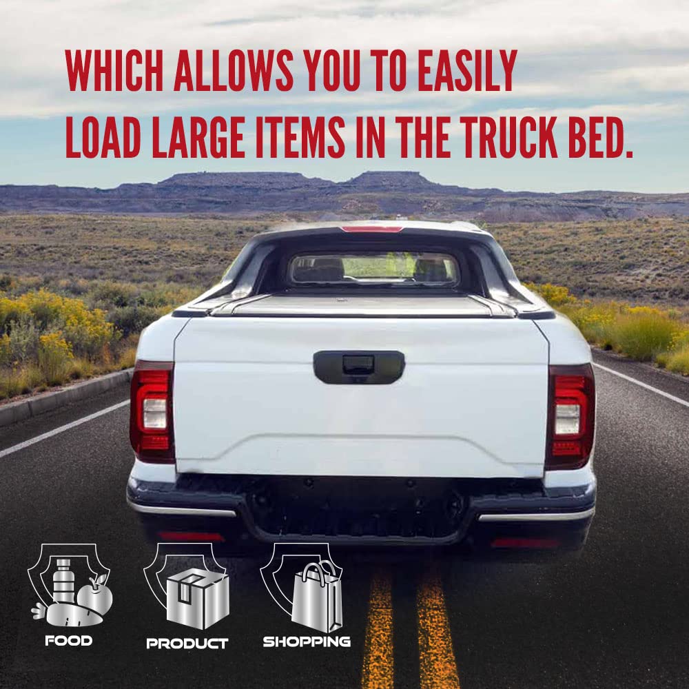 G-PLUS T3 Tri-Fold Hard Lock 6Ft Truck Tonneau Cover Compatible with 2015-2021Chevy/GMC Colorado/Canyon | 6' Folding Standard Short Bed Lock