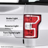 G-PLUS Rear Tail Light Compatible with 2018 2019 2020 Ford F150,Left Driver Tail Lamp W/o Bulbs & Wiring Harness,Red Lens Chrome Housing Luces Traseras JL3Z13404H, FO2801265 Rear Brake Lamps Assembly