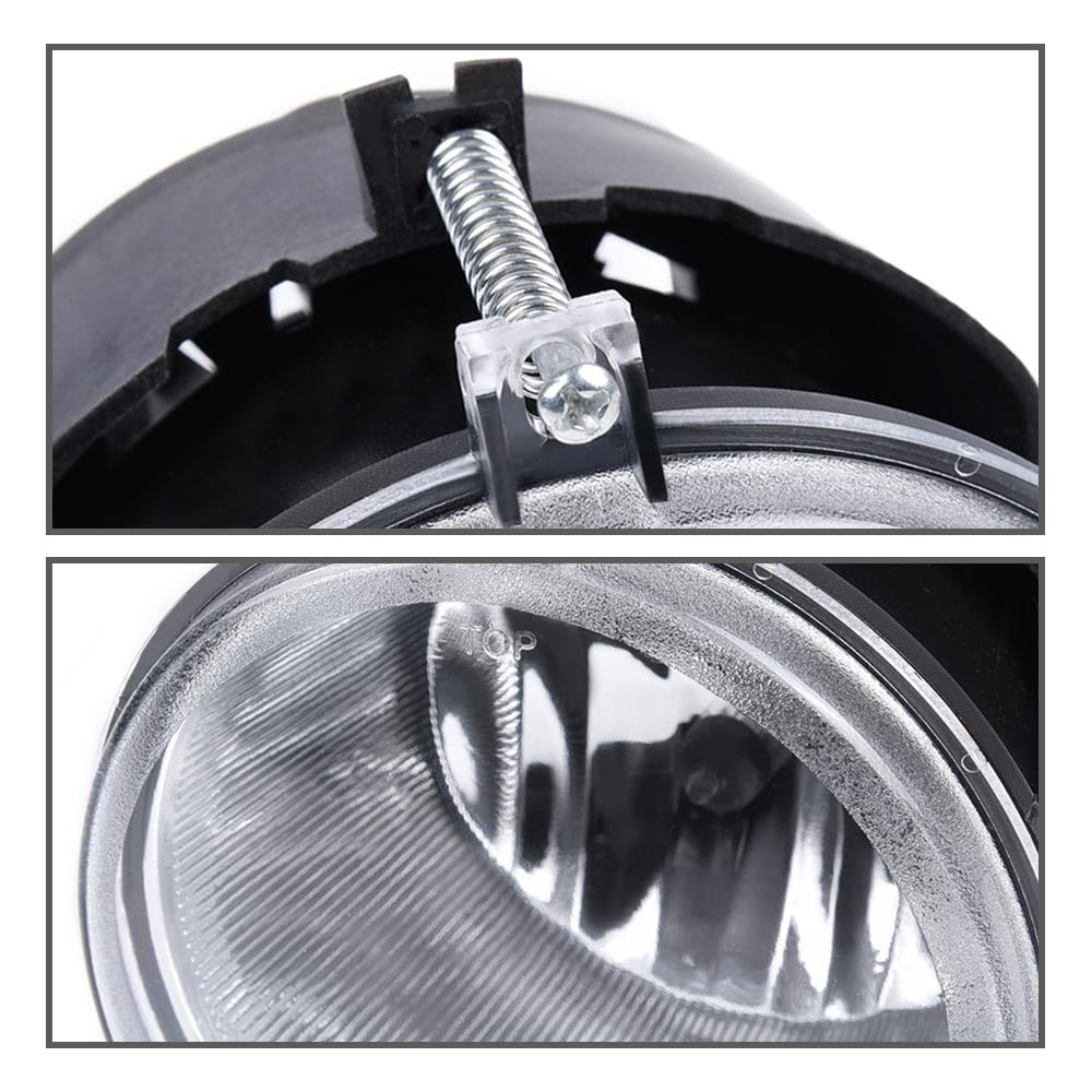 G-PLUS Front Bumper Driving Fog Lights w/Bulb Compatible with Jeep Grand Cherokee 2005 2006 2007 2008 2009 2010 Fit Jeep Commander 2006 2007 2008 2009 2010 CH2592138, CH2592138, 4805859AA Clear Lens