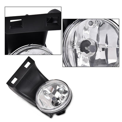G-PLUS Fog Lights Lamp w/Bulbs Compatible with Dodge Ram 1500 1994-2001 Fit Ram 2500 3500 Pick Up Truck 1994-2002 55055181, CH2592109, 55055180, CH2593109 Clear Lens