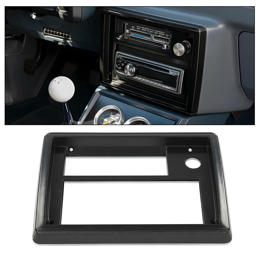 G-PLUS Black Radio Face Plate Compatible with Chevy El Camino Monte Carlo SS GMC Caballero 1981-1988
