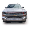 G-PLUS Front Chrome Grille Insert Snap On Compatible with Chevy Silverado 1500 2016 2017 2018 ABS plastic