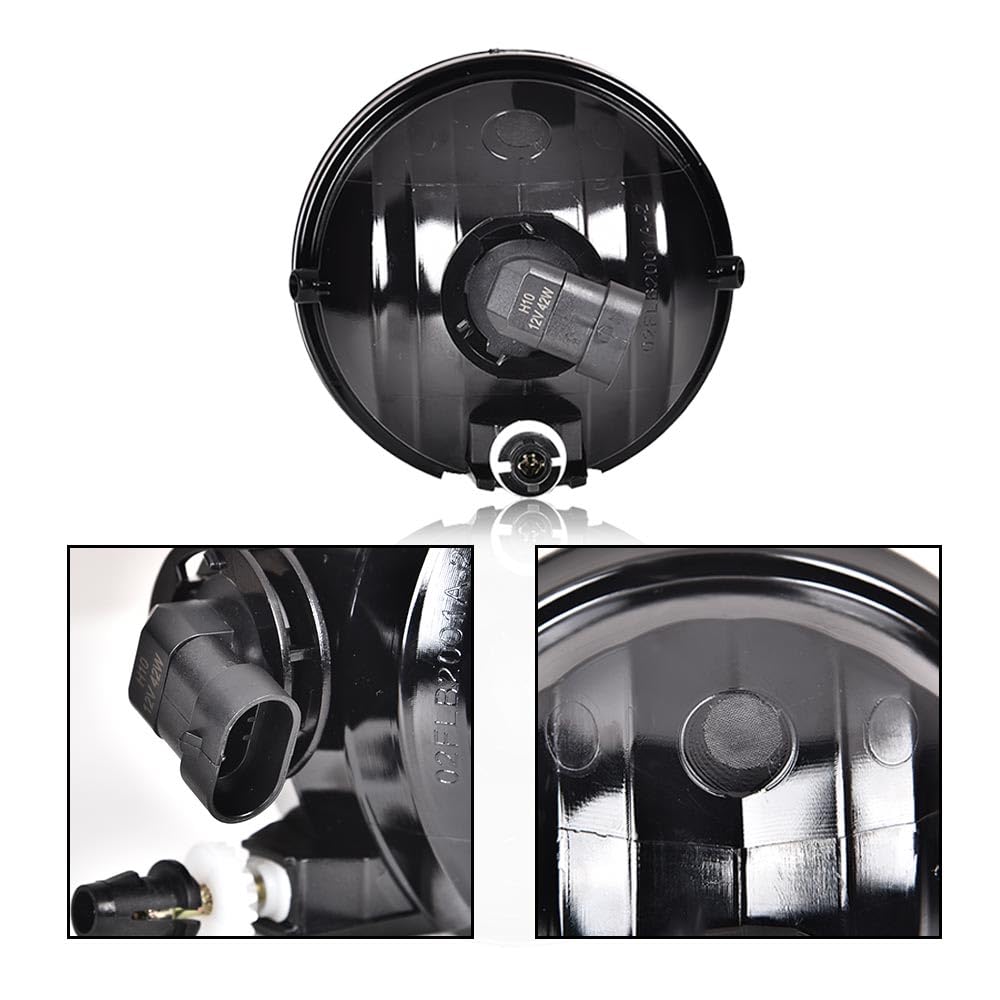 G-PLUS Front Bumper Fog Lights Assembly Compatible with Toyota Tacoma 2005 2006 2007 2008 2009 2010 2011 Left & Right Smoky Lens Chrome Housing
