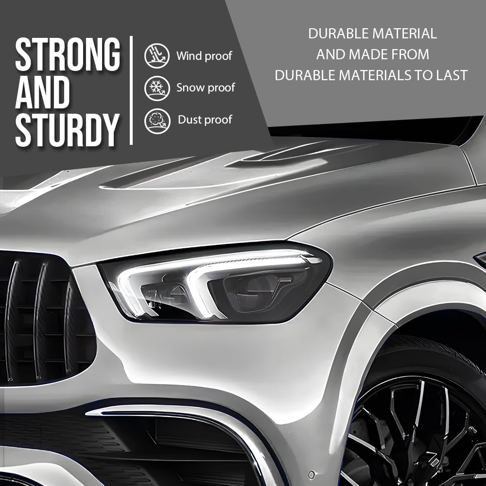 G-PLUS Headlight Lens Cover Compatible with Benz GLC Class W253 X253 2019 2020 2021 2022 Left & Right Front Headlamp Lens Cover Clear