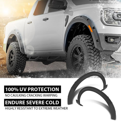 G-PLUS Front Pair Fender Flares Wheel Trim Opening Molding, Compatible with Ford Explorer 2020-2024/ Police Interceptor Utility Base 2020-2023, Left & Right 2PCS, LB5Z16038AC, LB5Z16038AA