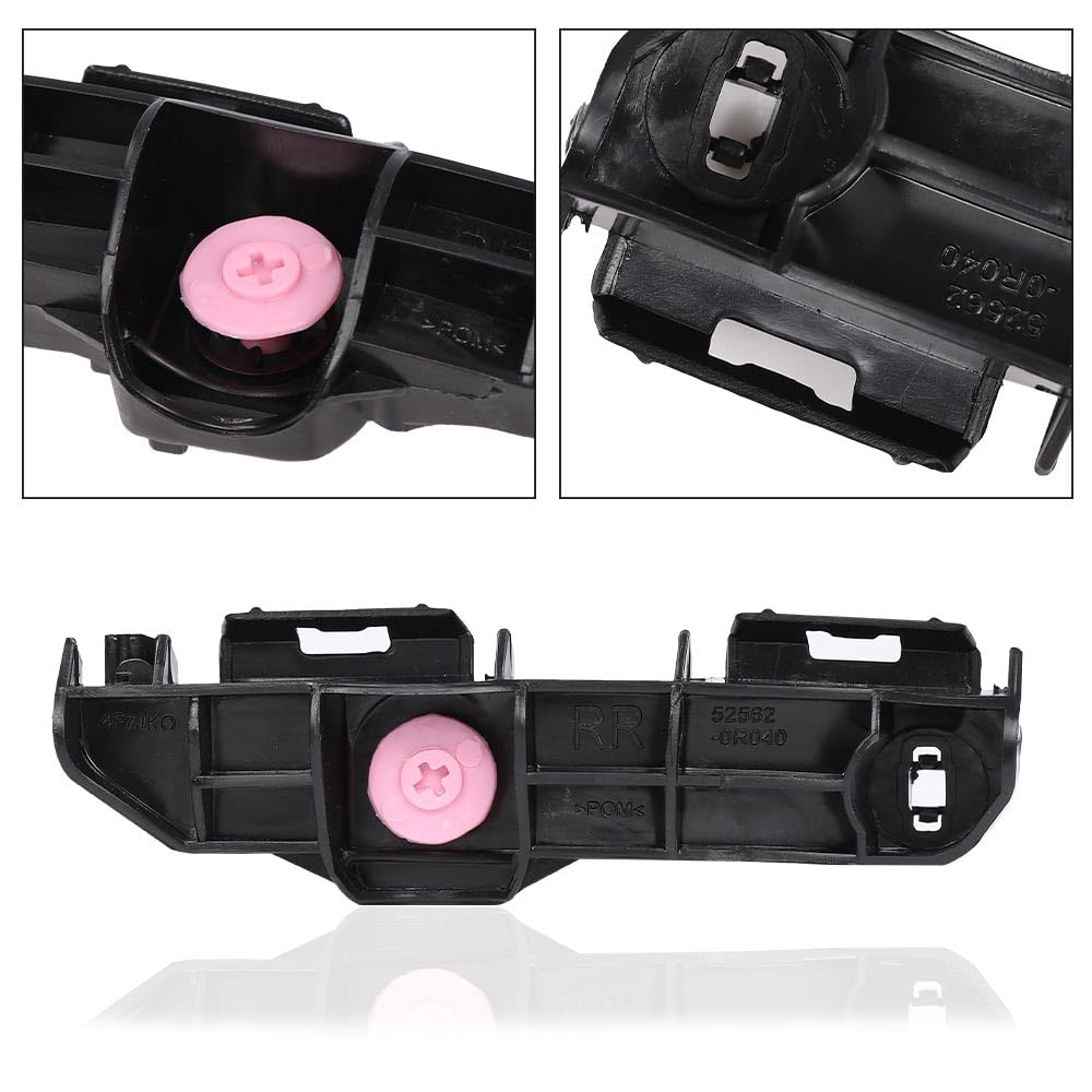 G-PLUS Rear Left Right Side Bumper Brackets Compatible with Toyota RAV4 (submodel: LE, Limited, XLE) 2013-2015 525620R030, 525630R030, TO1133117, TO1132117