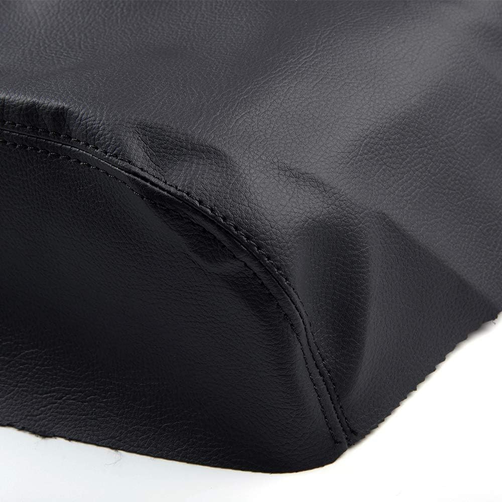 G-PLUS Console Armrest Leather Synthetic Cover Compatible with Toyota Tundra 2014 2015 2016 2017 2018 2019 Black