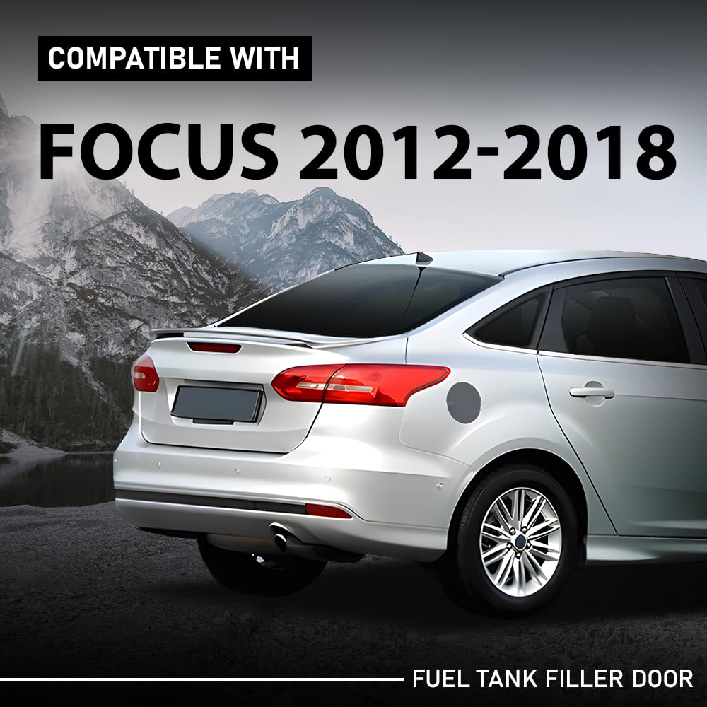 G-PLUS Fuel Tank Filler Door Housing Cap Cover, Compatible with Ford Focus 2012-2018, BM5Z54405A26A, BM5Z-54405A26-A