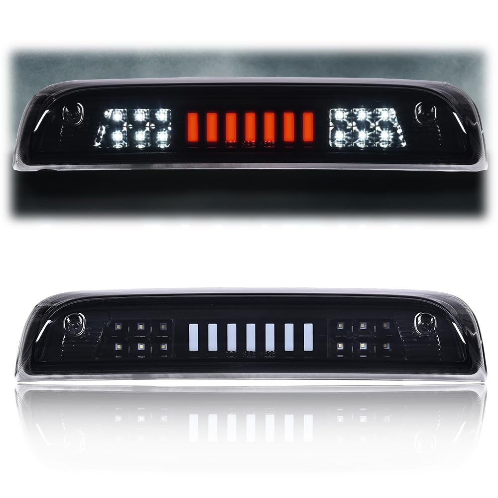 G-PLUS LED 3rd Third Brake Light Compatible with Chevy Silverado/GMC Sierra 1500 2014-2020, High Mount Cargo Lamp Type I, Smoky Lens Black Housing, 23509162 20979071
