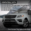 G-PLUS Front Bumper Fog Light Grill Covers Driver and Passenger Side Compatible with Benz ML250 ML350 ML400 ML550 4Matic Base 2012-2015 MB1039185 MB1038185 1668852922 1668852822